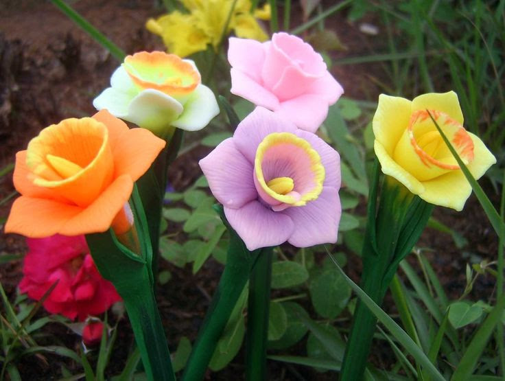  Wholesale in China  Vivid Handmade Narcissus Flower Gel Pen Ball