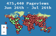 Locations of visitors to this page