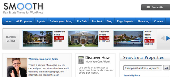 smooth 35+ High Quality Real Estate Wordpress Themes