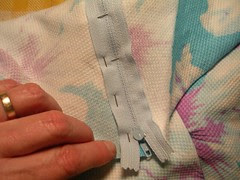 zip pinned wrong side