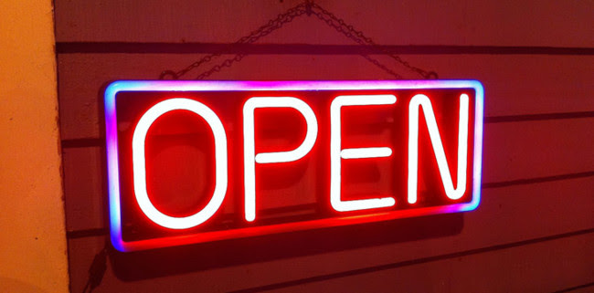 Open Sign Blog