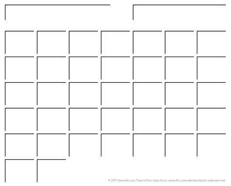 blank calendar template free printable blank calendars by vertex42