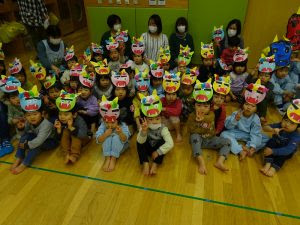 節分のつどい その１ ２月３日 射水市 あおい幼稚園 認定こども園太閤山あおい園 第三あおい幼稚園 学校法人鷹寺学園