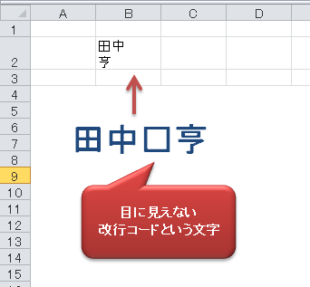 Office Tanaka Excel Tips セル内の改行を削除する