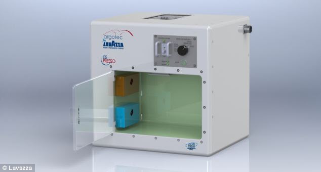 An Italian astronaut is bringing an ISSpresso machine (pictured) with her to the ISS. It is the first coffee machine able to work in micro gravity, where the principles that regulate the fluid dynamics of liquids and mixtures are very different from those typical on Earth