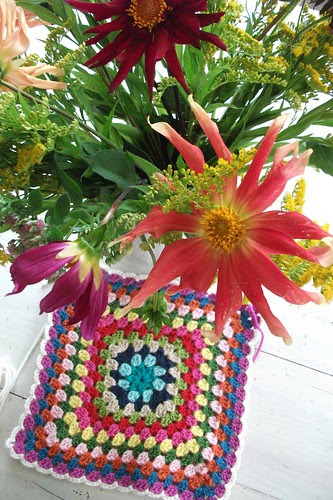 just a little colourful something by my little red suitcase