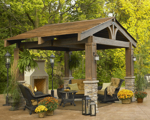 The Lodge - traditional - gazebos - by The Deck Store Online