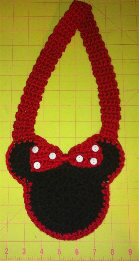 minnie mouse childs crochet purse shannanagans