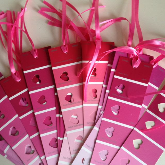 Paint Chip Bookmarks <3