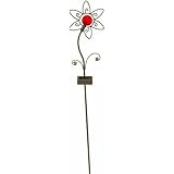 Moonrays 991877 Solar Powered Planter Light Red Flower