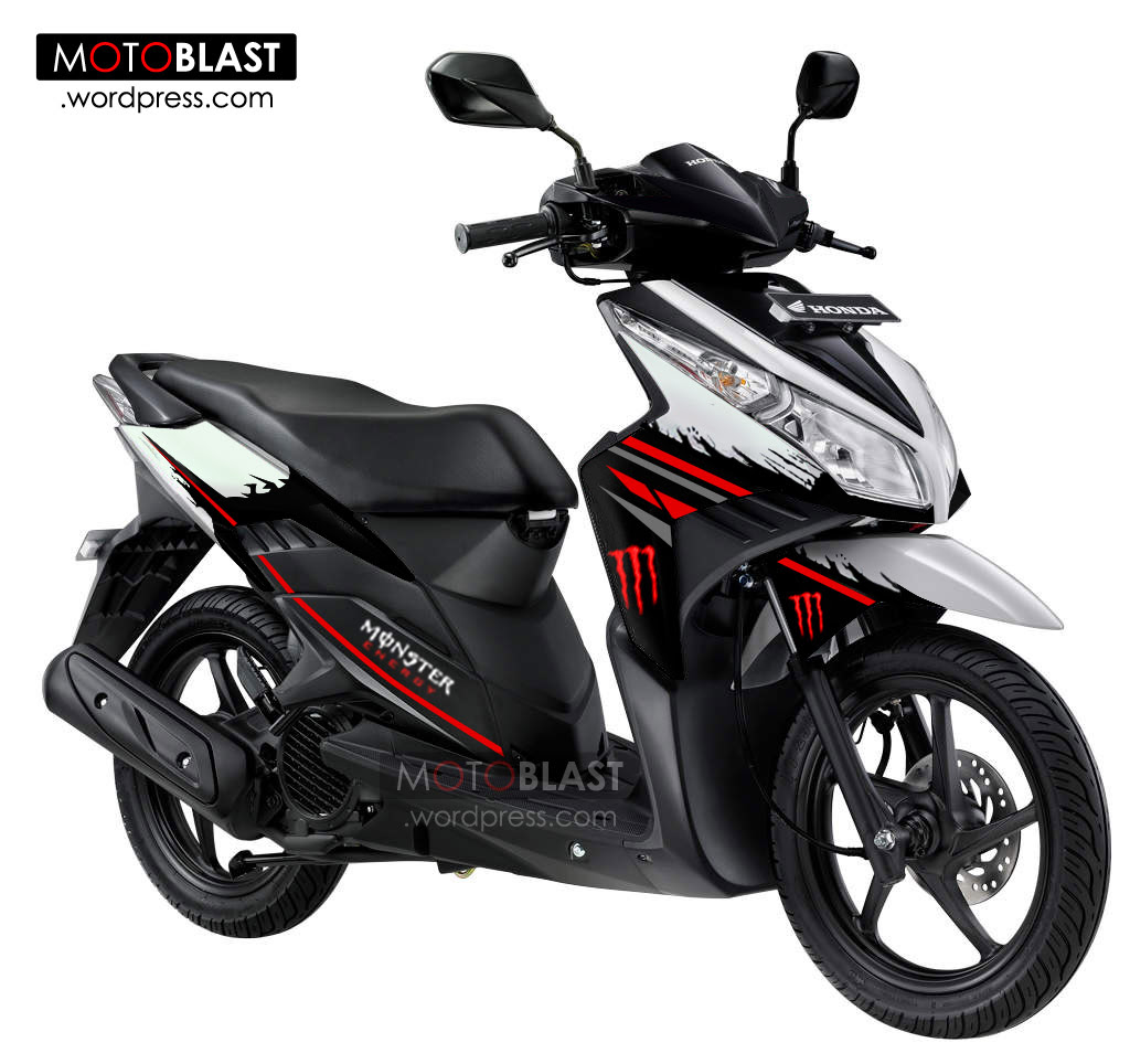 Ide 94 Modifikasi Stiker Motor Vario Techno Terbaik Motor Punk