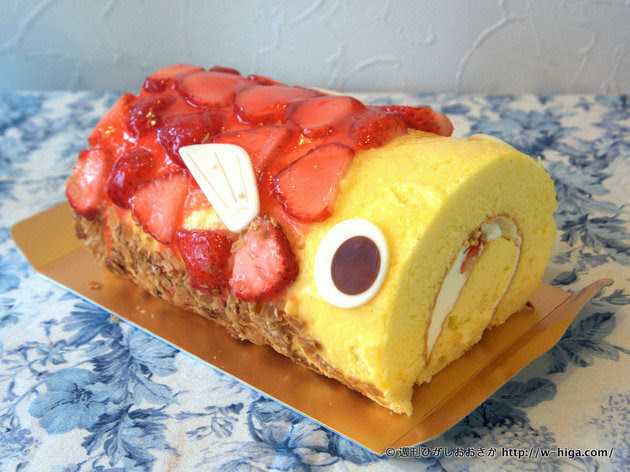 こどもの日に新提案 鯉のぼり型ロールケーキで逞しく 週刊ひがしおおさか