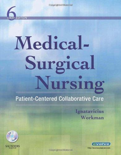 Isbn 9781416037620 Medical Surgical Nursing Patient Centered Collaborative Care With Cd 6th