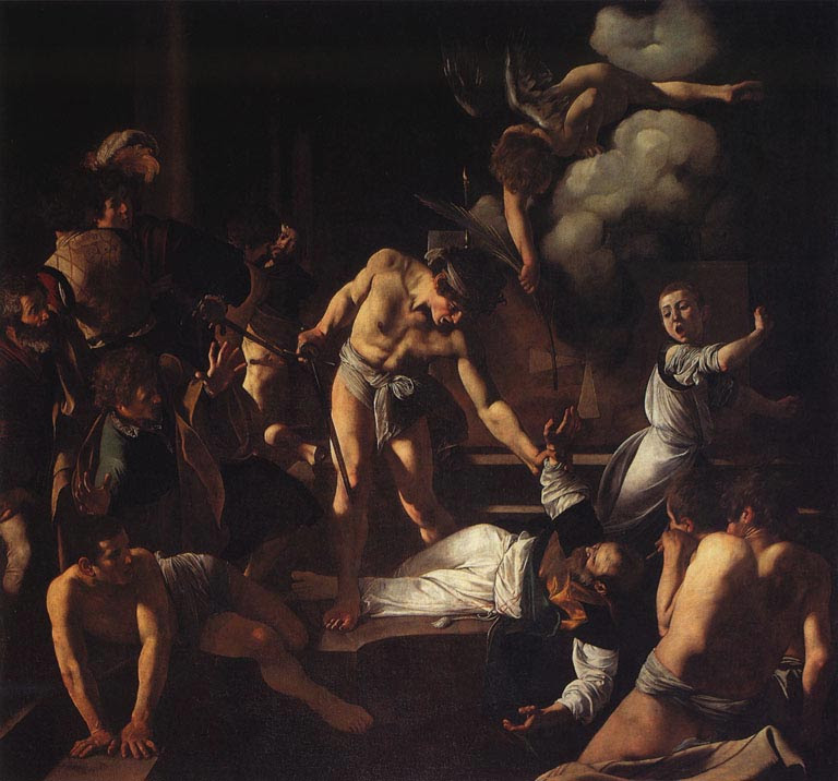 Caravaggio, Martirio di San Matteo,1600-1601. Roma, San Luigi dei Francesi, cappella Contarelli