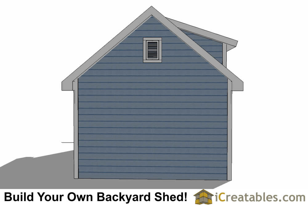 12x20 Shed Plans With Dormer | iCreatables.com