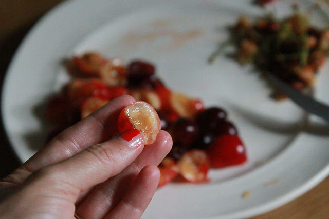 cherries and nail polish