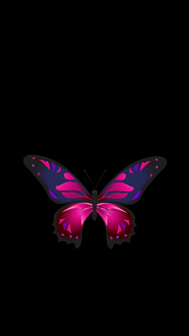 Iphone Dark Butterfly Wallpaper