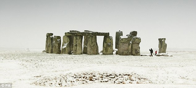 Stonehenge en invierno.