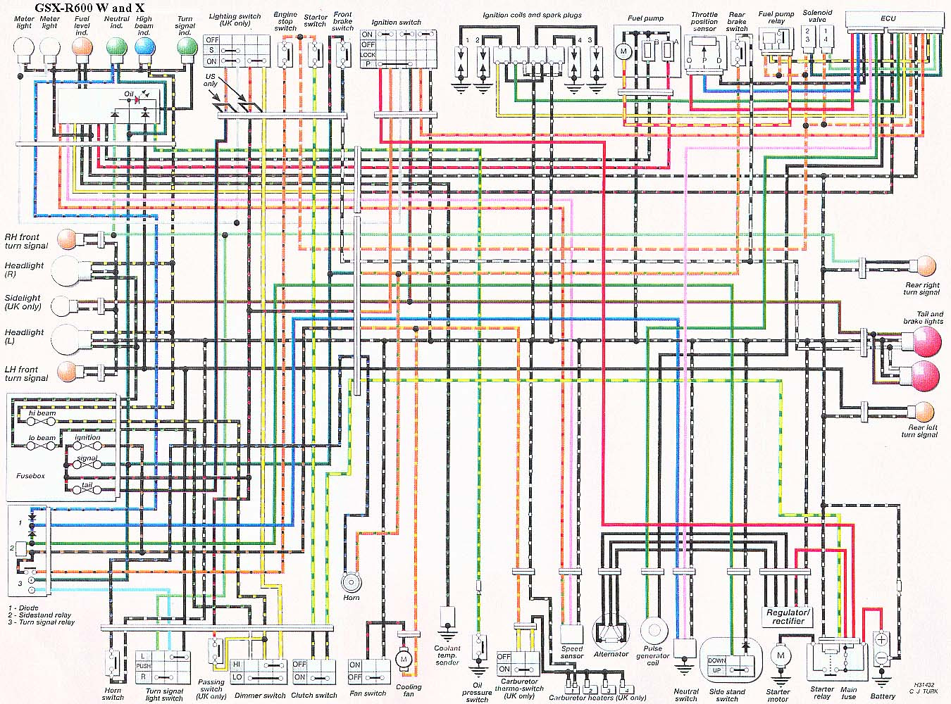 CDI Wiring - Suzuki GSX-R Motorcycle Forums Gixxer.com