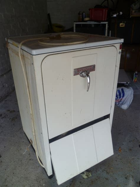 To open track stops, flip the track stop to the . 1950s Swanmaid dishwasher like kitchen aid new find
