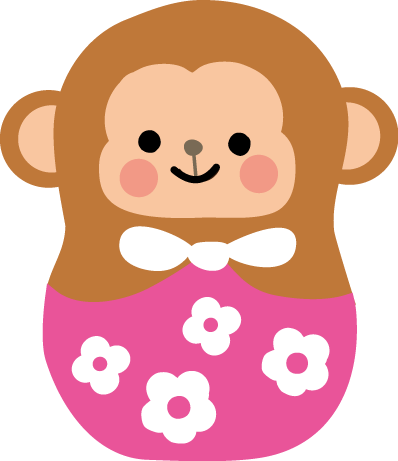 猿 さる のイラスト 無料イラストフリー素材