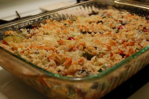 Big Green Gratin, Baked