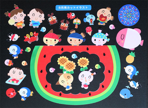 イラスト 8月用