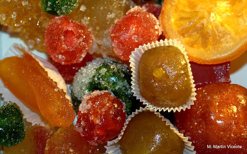 Frutas escarchadas