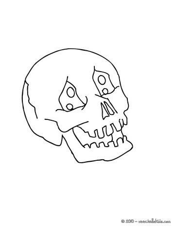 Gruseliger Totenkopf Zum Ausmalen Zum Ausmalen De Hellokids Com