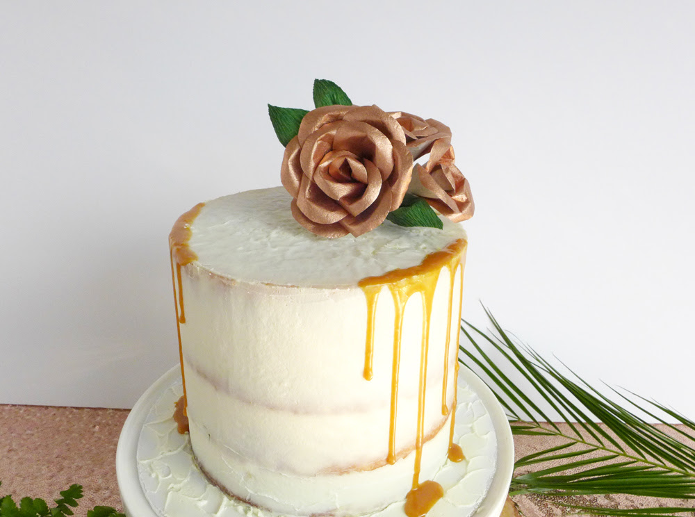 Copper Flowers Cake Topper Rachel Emma Studio Wedding