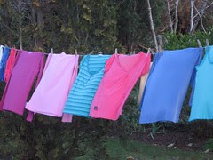 My colourful washing line