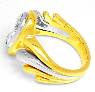 Foto 2, Neu! Traum-Diamant-Ring 1,51ct! 18K Handarbeit! Schmuck, S8651