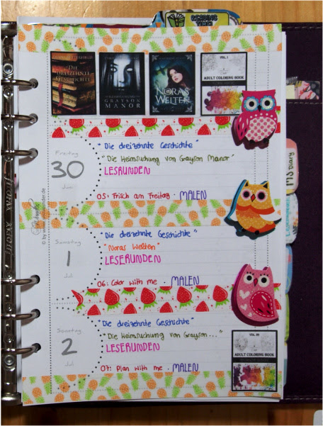 Plan with me: Donnerstag bis Sonntag