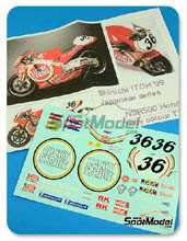 Calcas 1/12 Ragged Edge Designs - Honda NSR500 Lucky Strike - Nº 36 - Itoh 1999