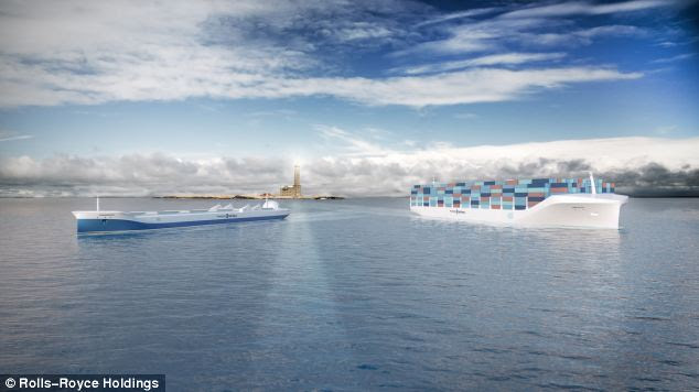 Cameras would beam 360-degree views from the drone ship back to operators based in a virtual bridge VR system in Norway navigating the vessel remotely to steer them to their destinations.