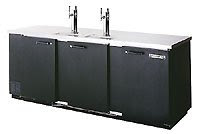 Beverage-Air DD94-1-B Black Vinyl Direct Draw Keg Cooler | 5 Keg Capacity