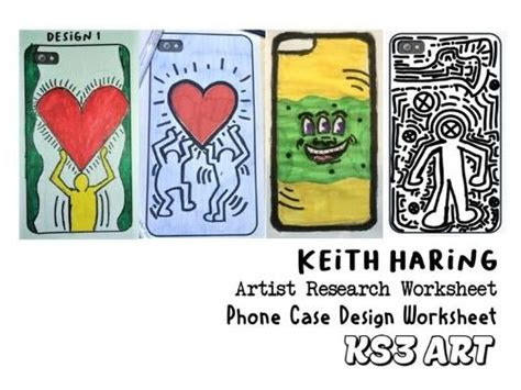  ks3 art keith haring 2 worksheets teaching resources