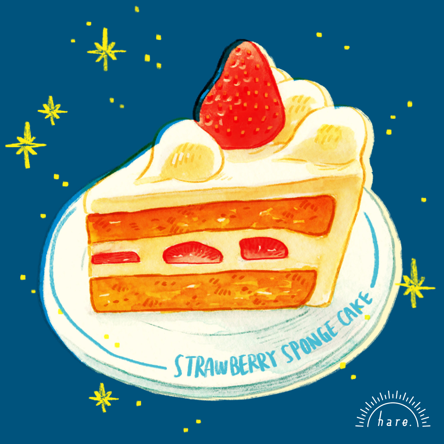 食品イラスト ショートケーキ おくちはる
