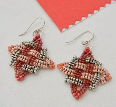 Backstory Beads: Beadwoven earrings
