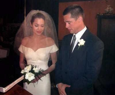 親友のブラッド ピットとアンジェリーナ ジョリーの結婚式 幸運日記 W