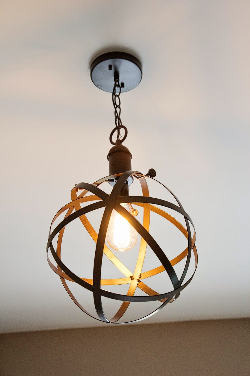 DIY Industrial Rustic Pendant Light - Bless'er House