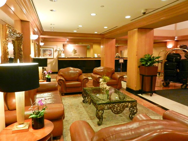 The Manhattan Club lobby adjacent to the Park Central Hotel, New York City, NY