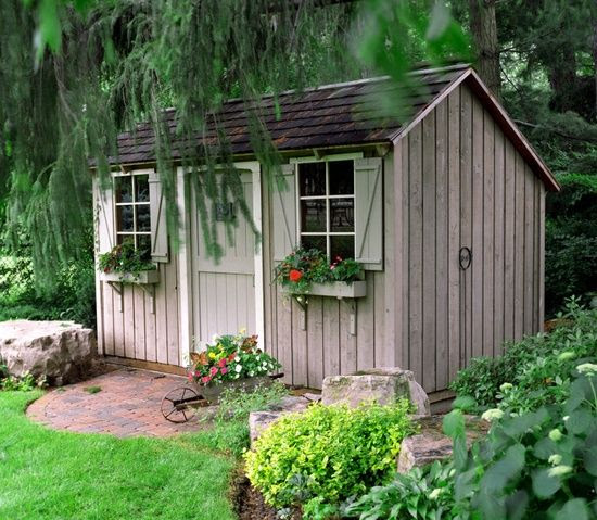 Cottage shed Garden Sheds Pinterest