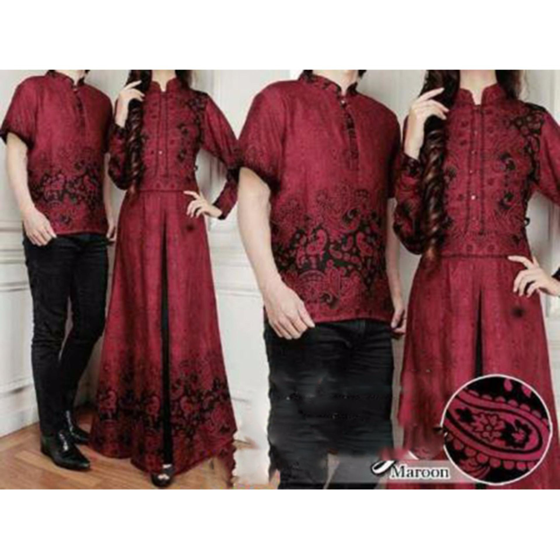 Sale Stock Baju Couple Muslim Kapel Batik Baju Gamis Couple