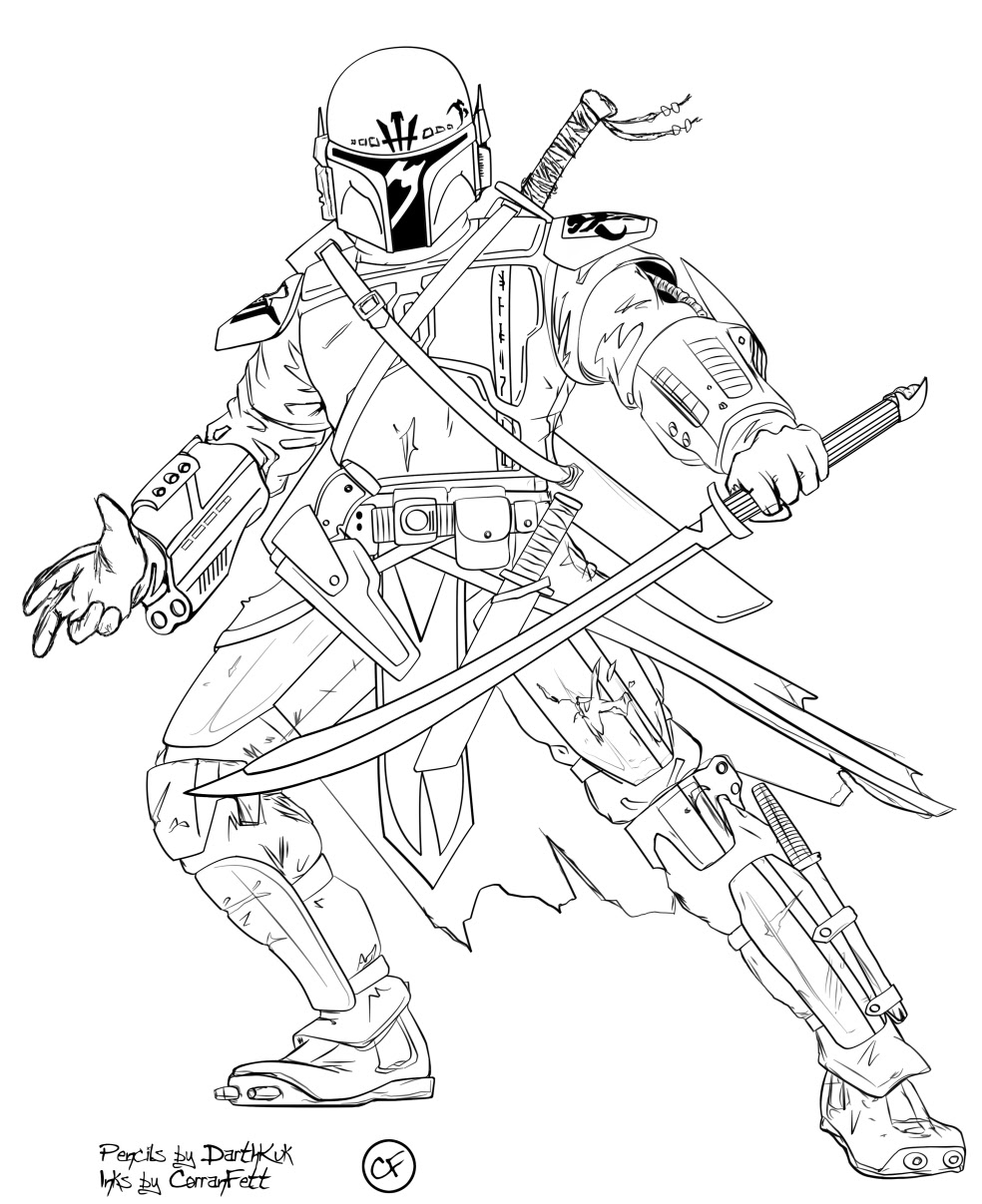 Image Coloriage star wars gratuit