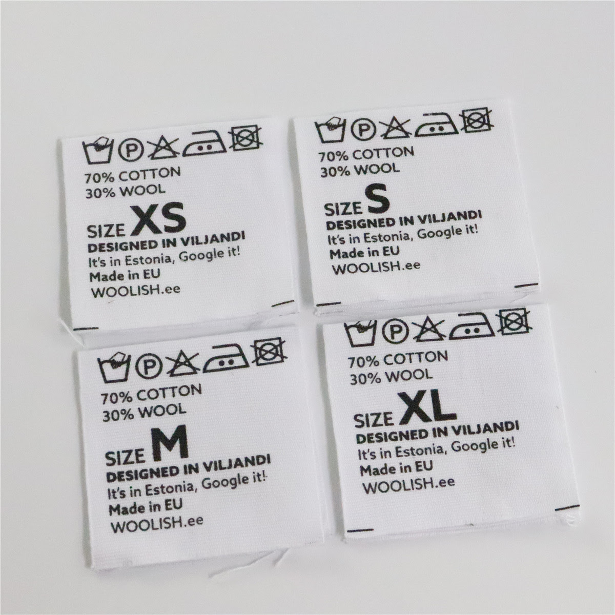 High Quality Custom Garment Woven Label Washing Instruction Label Cotton  Clothing Wash Care Labels - Buy Washing Instruction Label,Wash Care ...