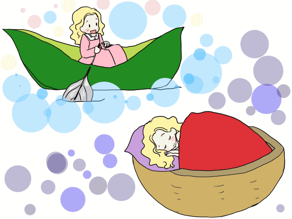 親指姫 アンデルセン童話 福娘童話集 きょうの世界昔話