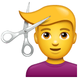 Haircut Emoji / Man Getting Haircut Emoji On Whatsapp 2 17 : Once upon a time, we had emotions.
