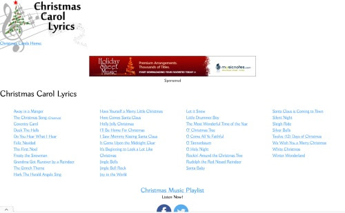 クリスマスソング 音楽関連サイトリンク集 Music Style