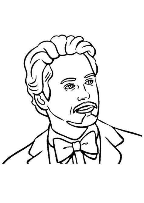 With the help of free printable kids coloring pages, you can make learning more enjoyable for your children. free printable tony stark iron man coloring picture assignment